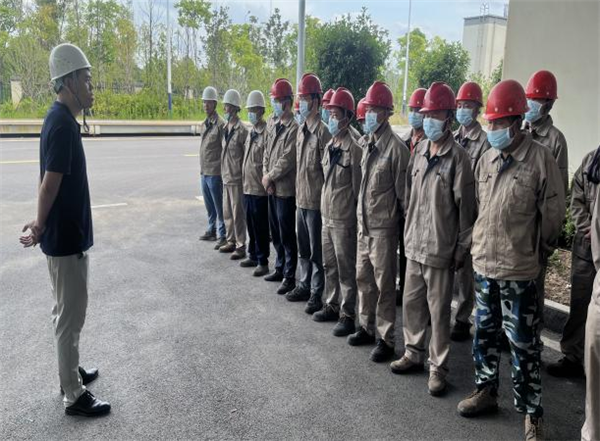 馳城杭蕭綠色建筑有限公司開展突發火災事件人員緊急疏散及滅火應急預案演練活動